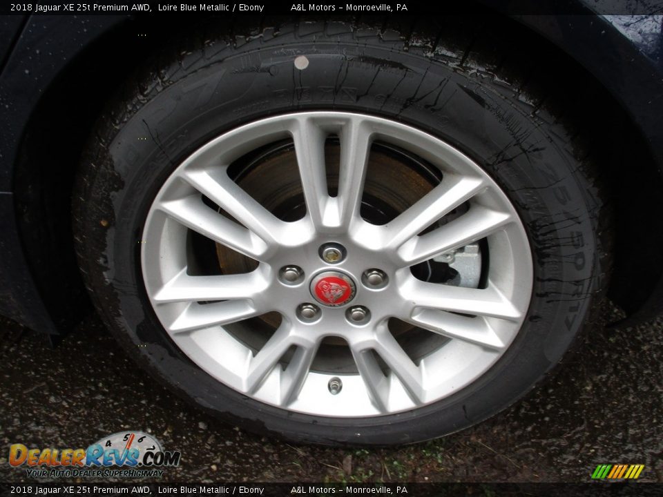2018 Jaguar XE 25t Premium AWD Loire Blue Metallic / Ebony Photo #7