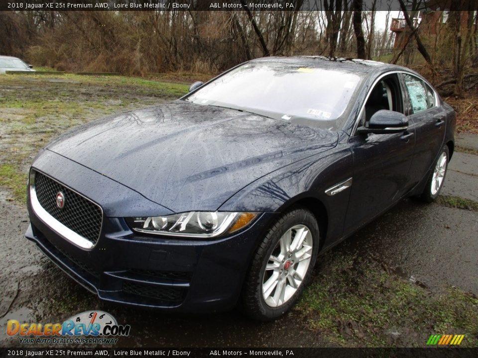 2018 Jaguar XE 25t Premium AWD Loire Blue Metallic / Ebony Photo #9