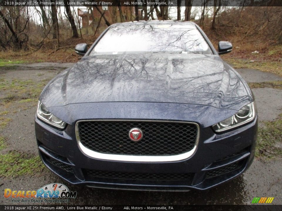 2018 Jaguar XE 25t Premium AWD Loire Blue Metallic / Ebony Photo #10