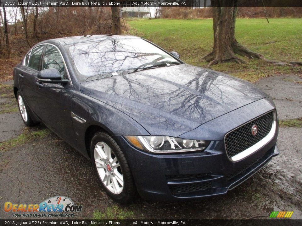 2018 Jaguar XE 25t Premium AWD Loire Blue Metallic / Ebony Photo #11