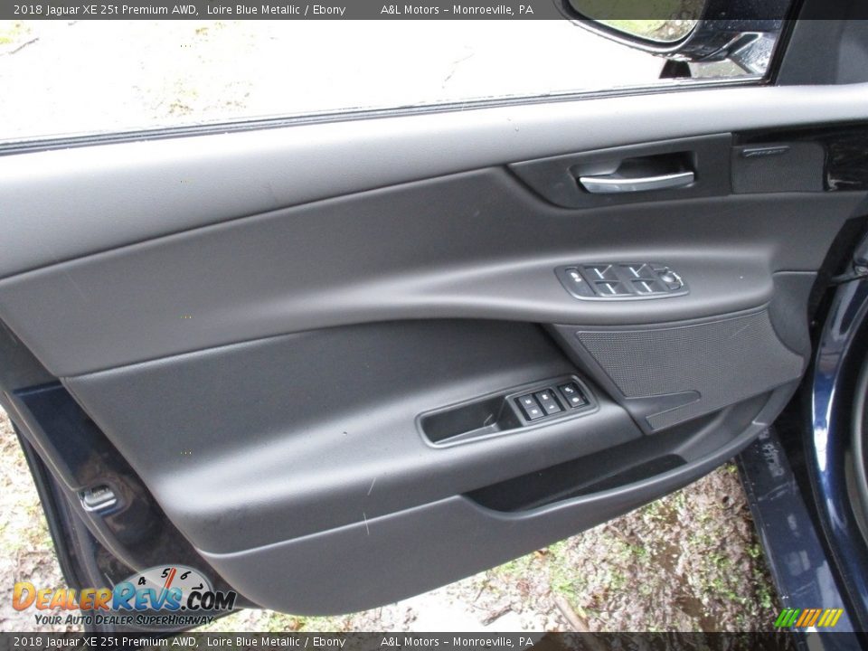 2018 Jaguar XE 25t Premium AWD Loire Blue Metallic / Ebony Photo #12