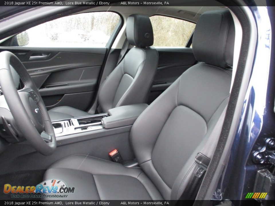 2018 Jaguar XE 25t Premium AWD Loire Blue Metallic / Ebony Photo #14