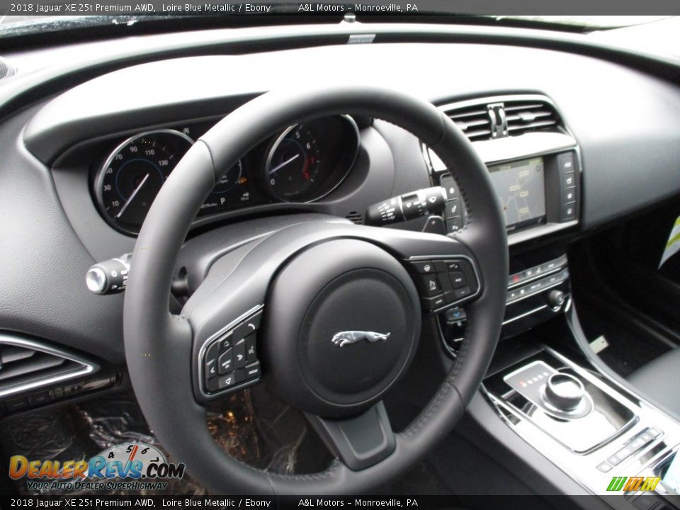 2018 Jaguar XE 25t Premium AWD Loire Blue Metallic / Ebony Photo #16