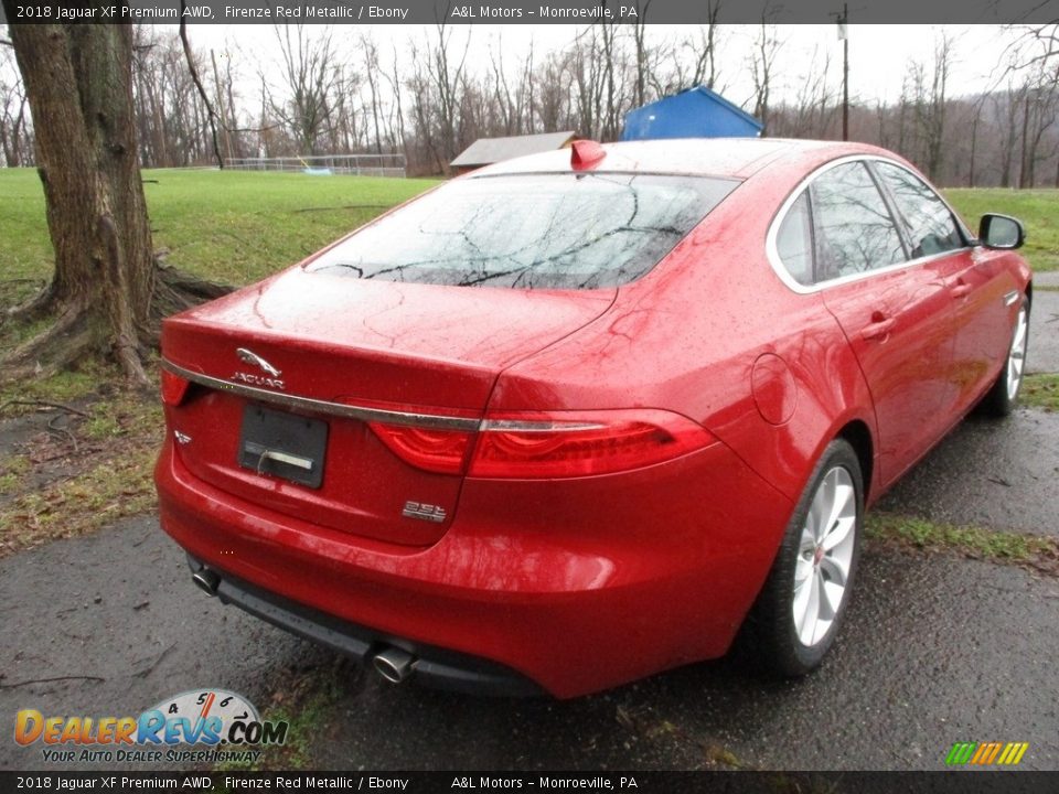 2018 Jaguar XF Premium AWD Firenze Red Metallic / Ebony Photo #3
