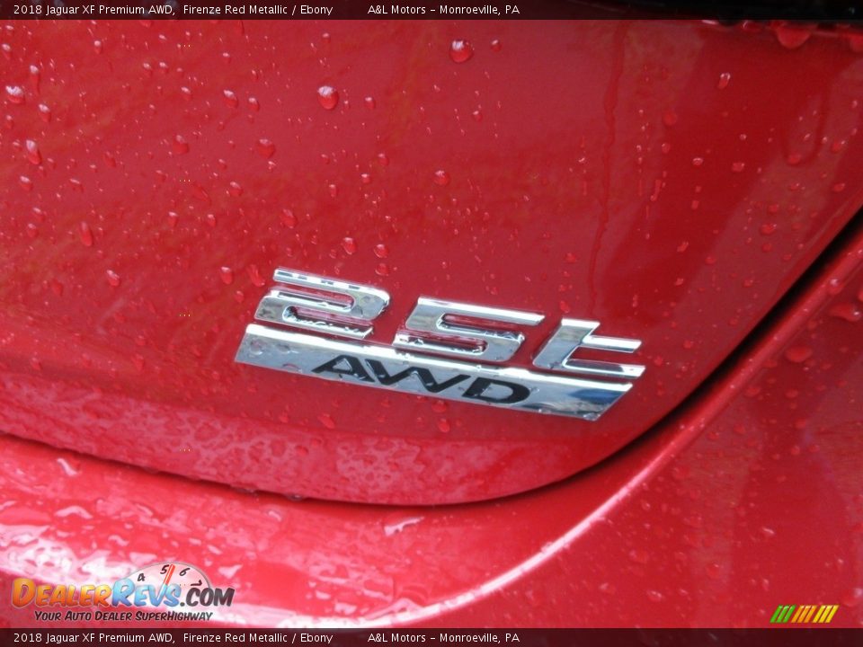 2018 Jaguar XF Premium AWD Firenze Red Metallic / Ebony Photo #4
