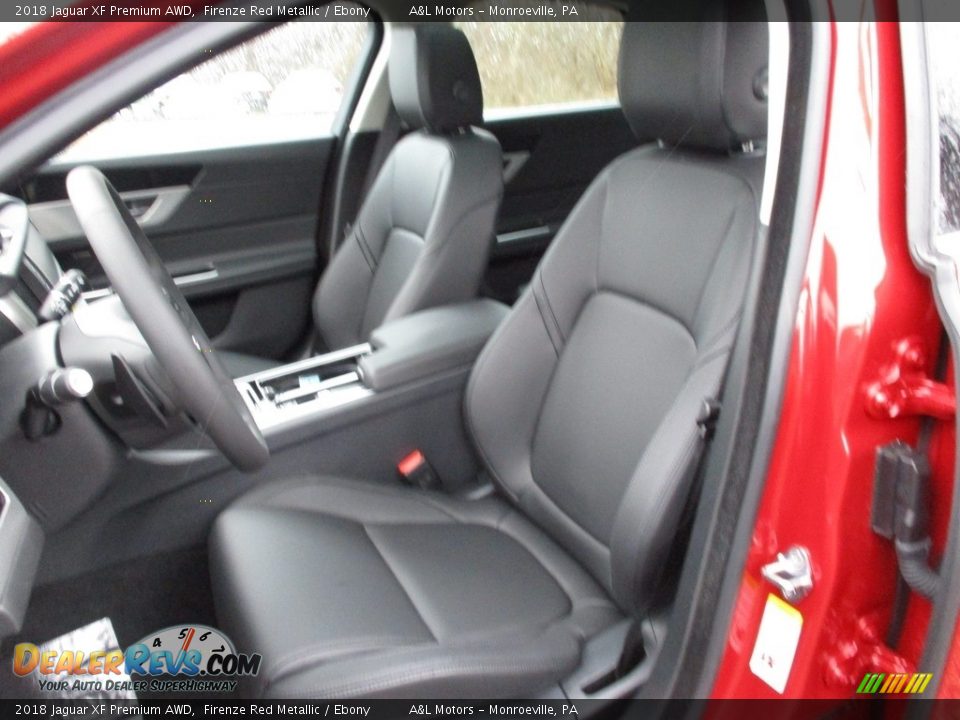 2018 Jaguar XF Premium AWD Firenze Red Metallic / Ebony Photo #13