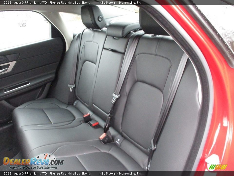 2018 Jaguar XF Premium AWD Firenze Red Metallic / Ebony Photo #14