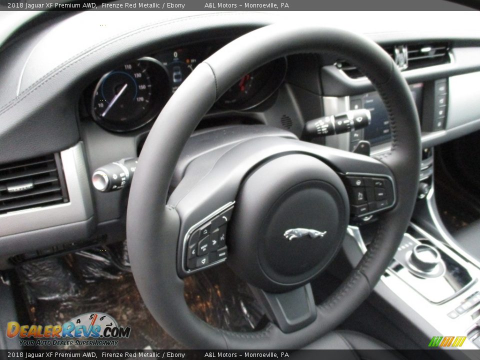 2018 Jaguar XF Premium AWD Firenze Red Metallic / Ebony Photo #15