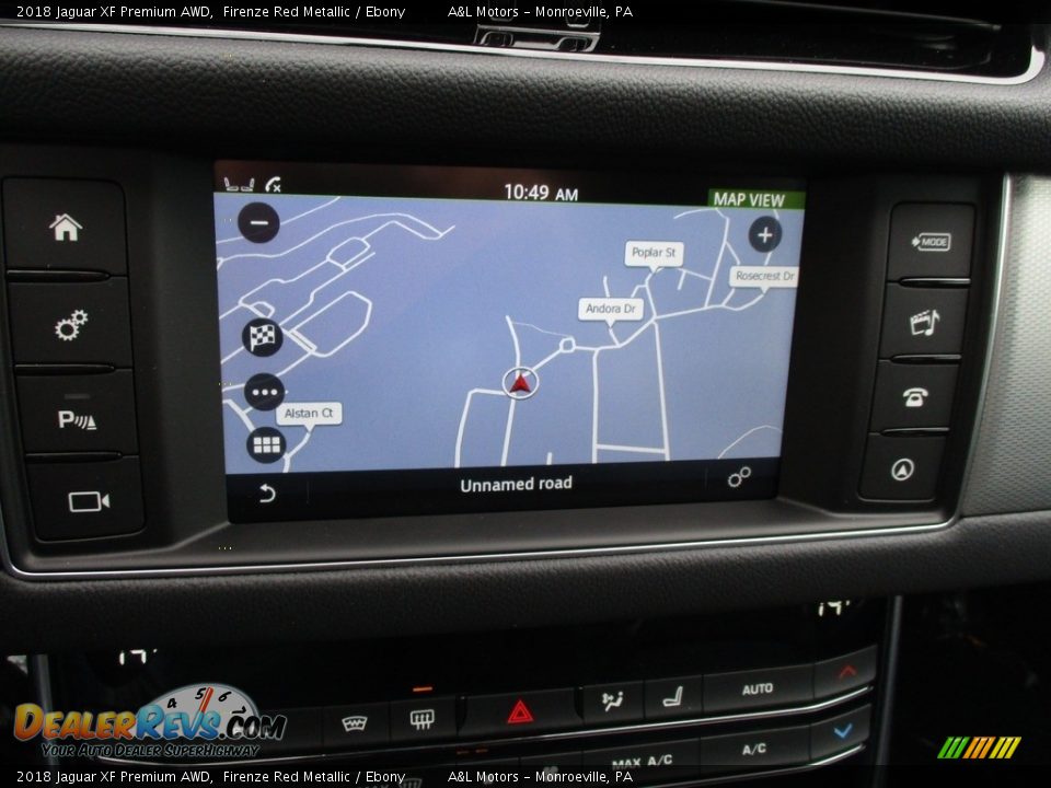 2018 Jaguar XF Premium AWD Firenze Red Metallic / Ebony Photo #17