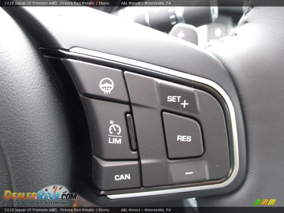 2018 Jaguar XF Premium AWD Firenze Red Metallic / Ebony Photo #19