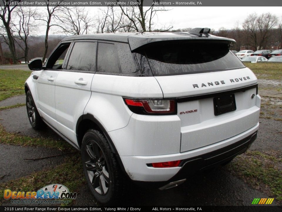 2018 Land Rover Range Rover Evoque Landmark Edition Yulong White / Ebony Photo #11