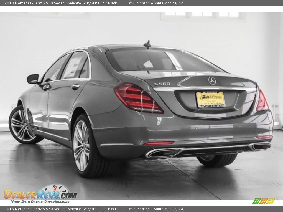 2018 Mercedes-Benz S 560 Sedan Selenite Grey Metallic / Black Photo #3