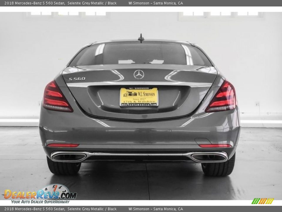 2018 Mercedes-Benz S 560 Sedan Selenite Grey Metallic / Black Photo #4