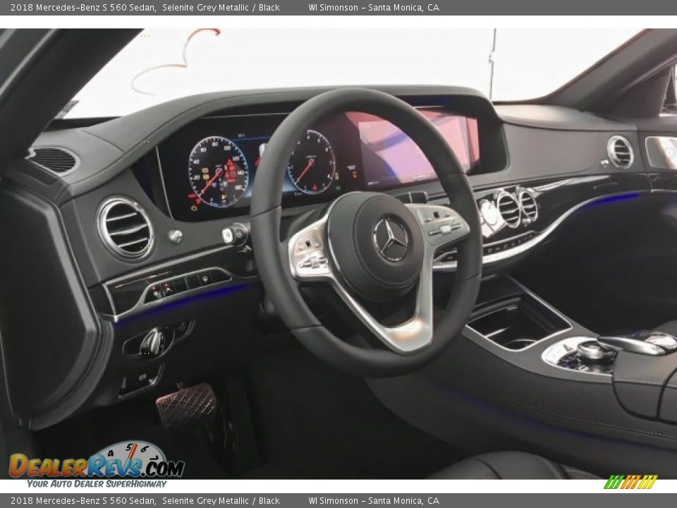2018 Mercedes-Benz S 560 Sedan Selenite Grey Metallic / Black Photo #5