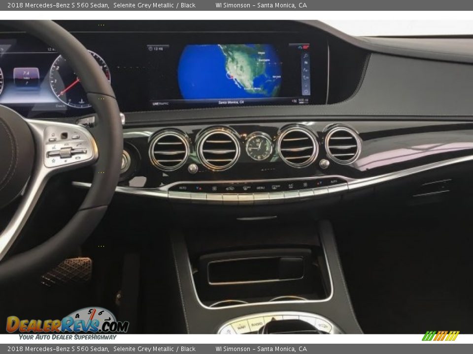 2018 Mercedes-Benz S 560 Sedan Selenite Grey Metallic / Black Photo #6