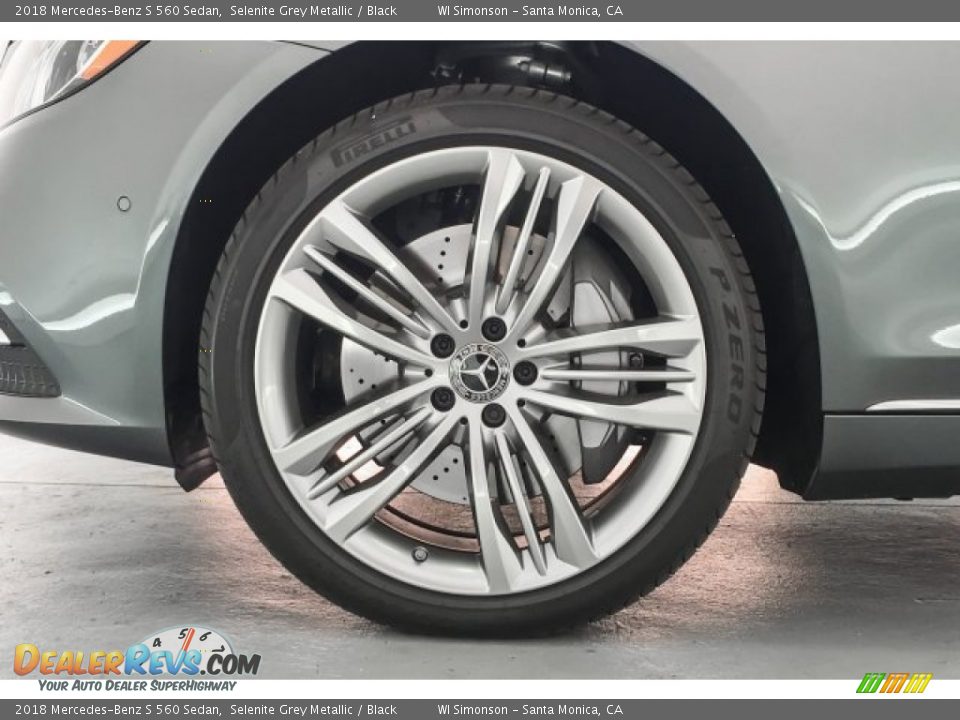 2018 Mercedes-Benz S 560 Sedan Selenite Grey Metallic / Black Photo #9