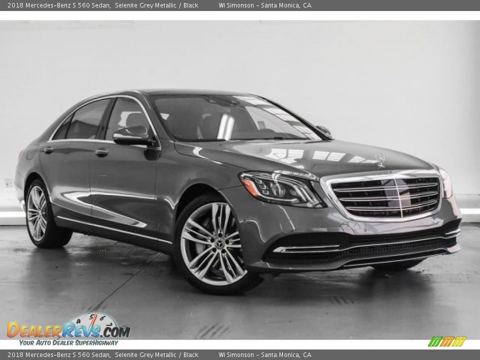 2018 Mercedes-Benz S 560 Sedan Selenite Grey Metallic / Black Photo #12