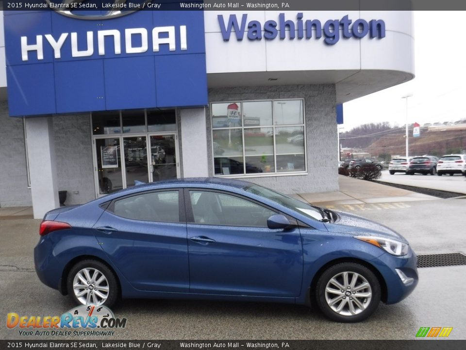 2015 Hyundai Elantra SE Sedan Lakeside Blue / Gray Photo #2