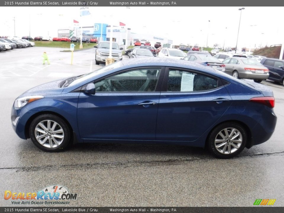 2015 Hyundai Elantra SE Sedan Lakeside Blue / Gray Photo #6