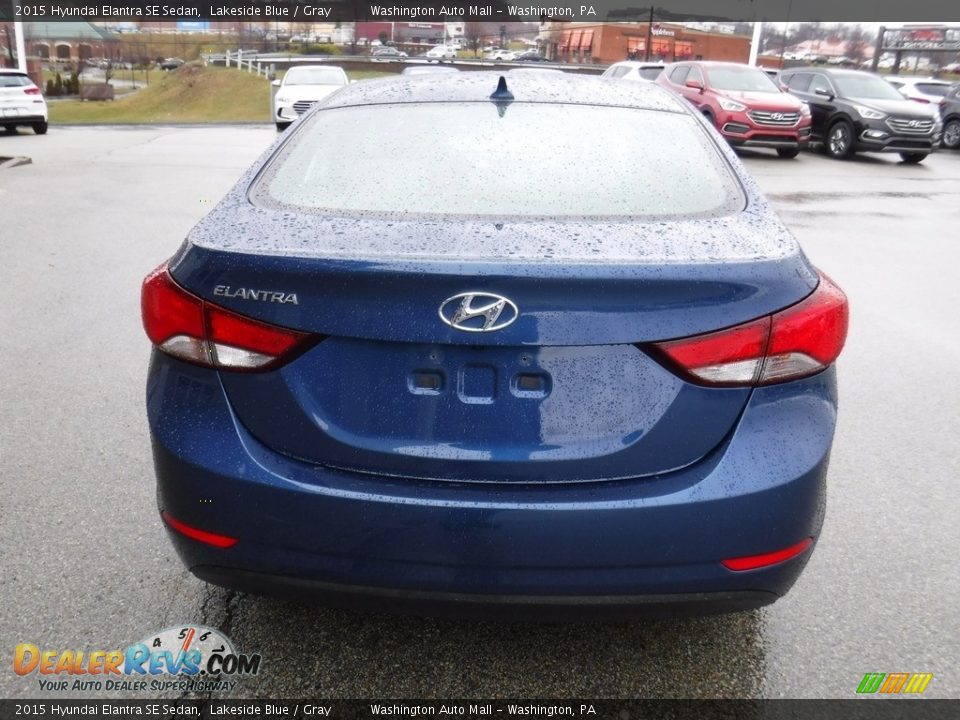2015 Hyundai Elantra SE Sedan Lakeside Blue / Gray Photo #8