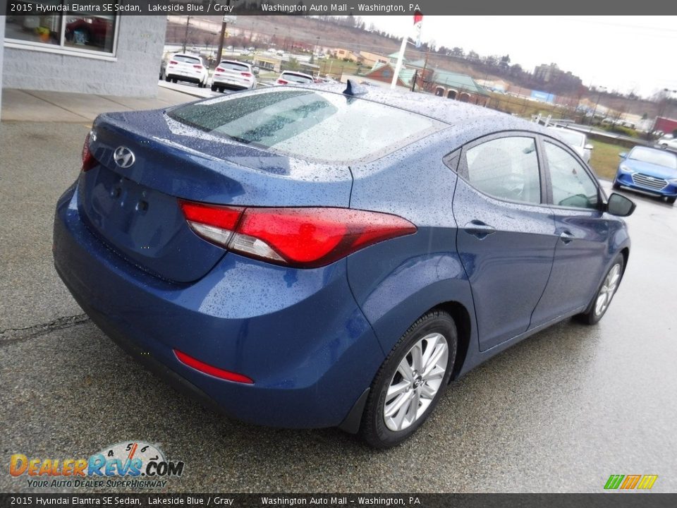2015 Hyundai Elantra SE Sedan Lakeside Blue / Gray Photo #9