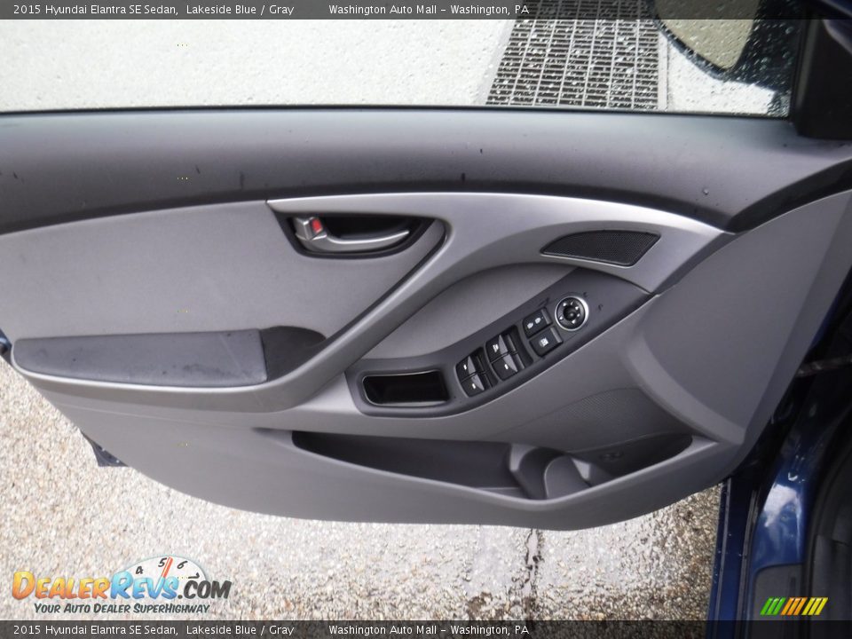 2015 Hyundai Elantra SE Sedan Lakeside Blue / Gray Photo #10