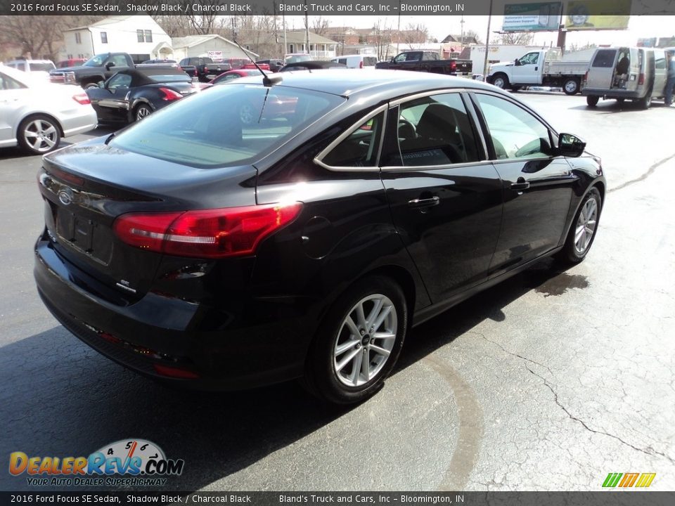 2016 Ford Focus SE Sedan Shadow Black / Charcoal Black Photo #4