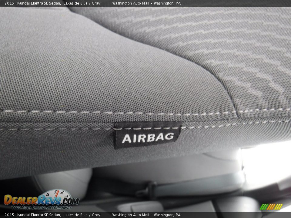 2015 Hyundai Elantra SE Sedan Lakeside Blue / Gray Photo #14