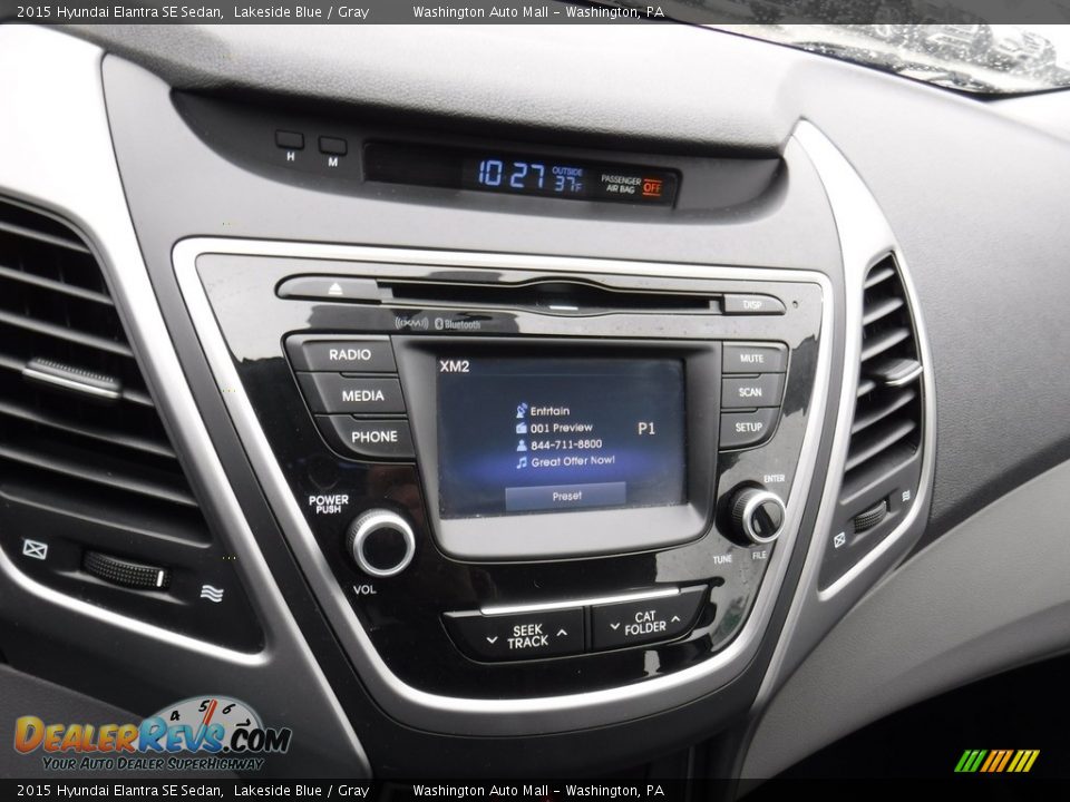 2015 Hyundai Elantra SE Sedan Lakeside Blue / Gray Photo #15