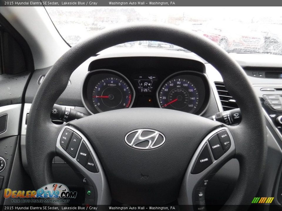 2015 Hyundai Elantra SE Sedan Lakeside Blue / Gray Photo #18