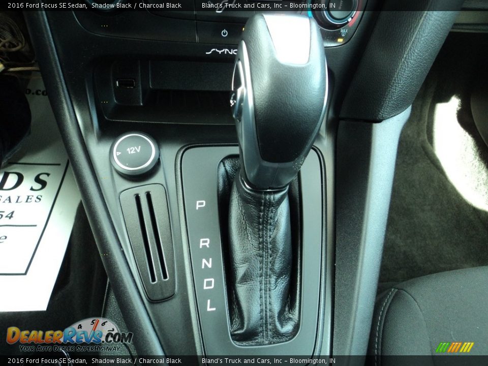 2016 Ford Focus SE Sedan Shadow Black / Charcoal Black Photo #22