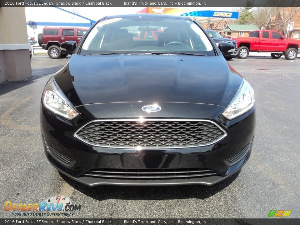 2016 Ford Focus SE Sedan Shadow Black / Charcoal Black Photo #24