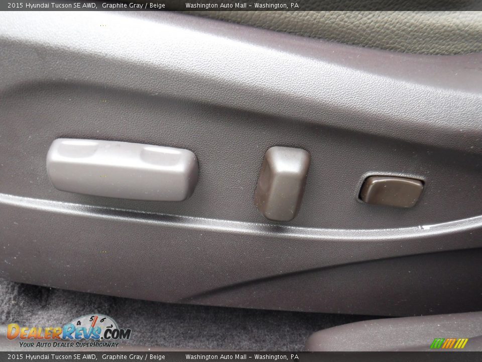 2015 Hyundai Tucson SE AWD Graphite Gray / Beige Photo #12