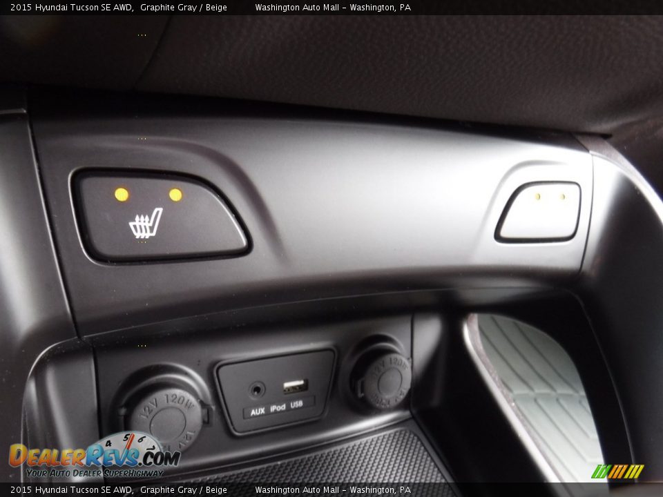 2015 Hyundai Tucson SE AWD Graphite Gray / Beige Photo #15