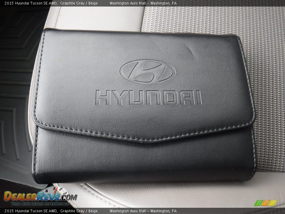2015 Hyundai Tucson SE AWD Graphite Gray / Beige Photo #23