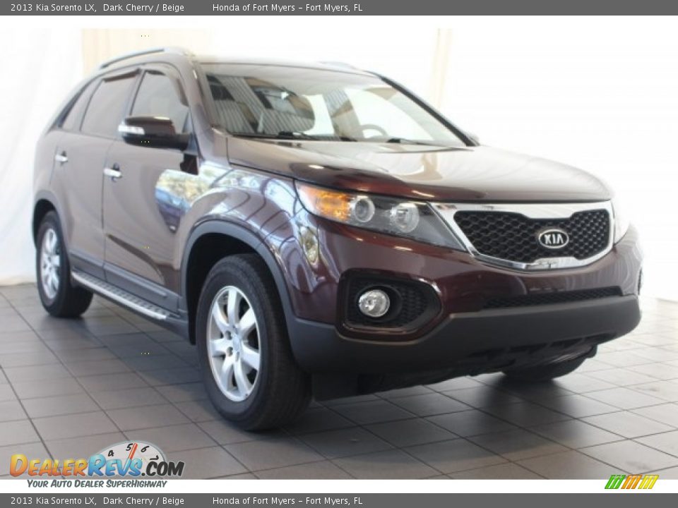 2013 Kia Sorento LX Dark Cherry / Beige Photo #2