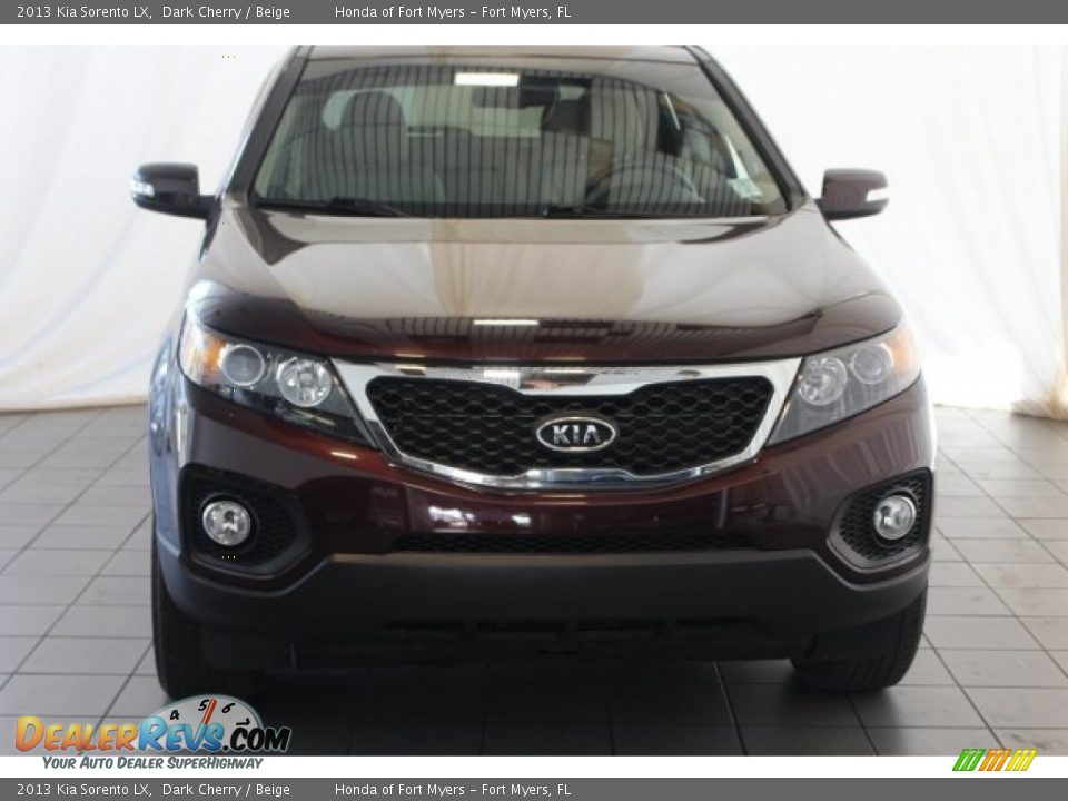 2013 Kia Sorento LX Dark Cherry / Beige Photo #4
