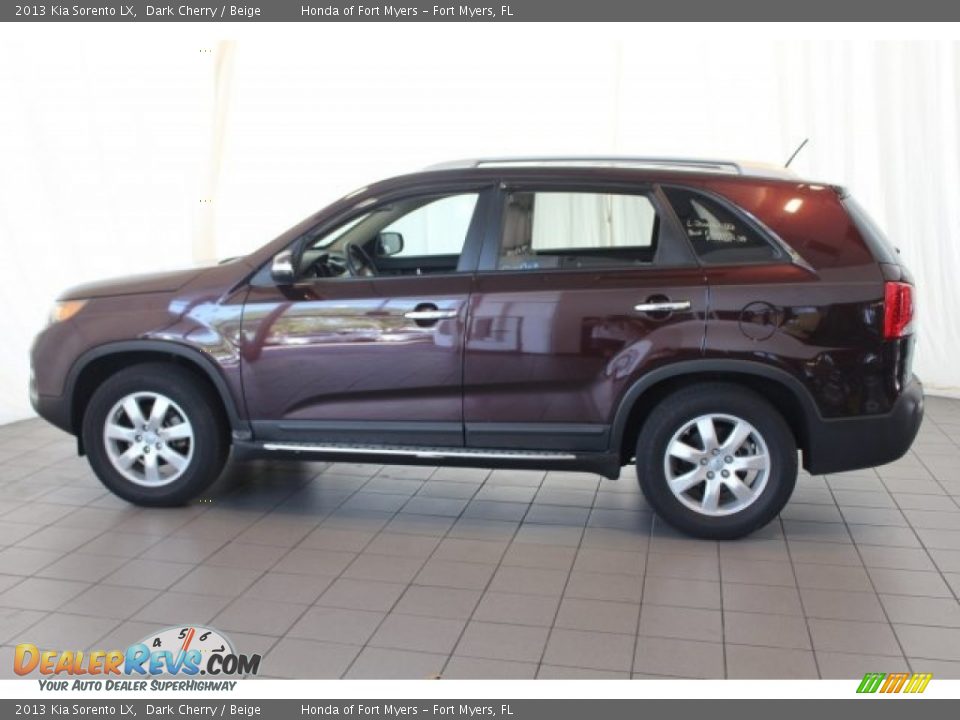2013 Kia Sorento LX Dark Cherry / Beige Photo #5