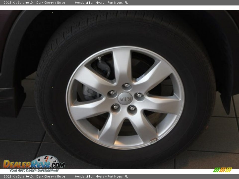 2013 Kia Sorento LX Dark Cherry / Beige Photo #10