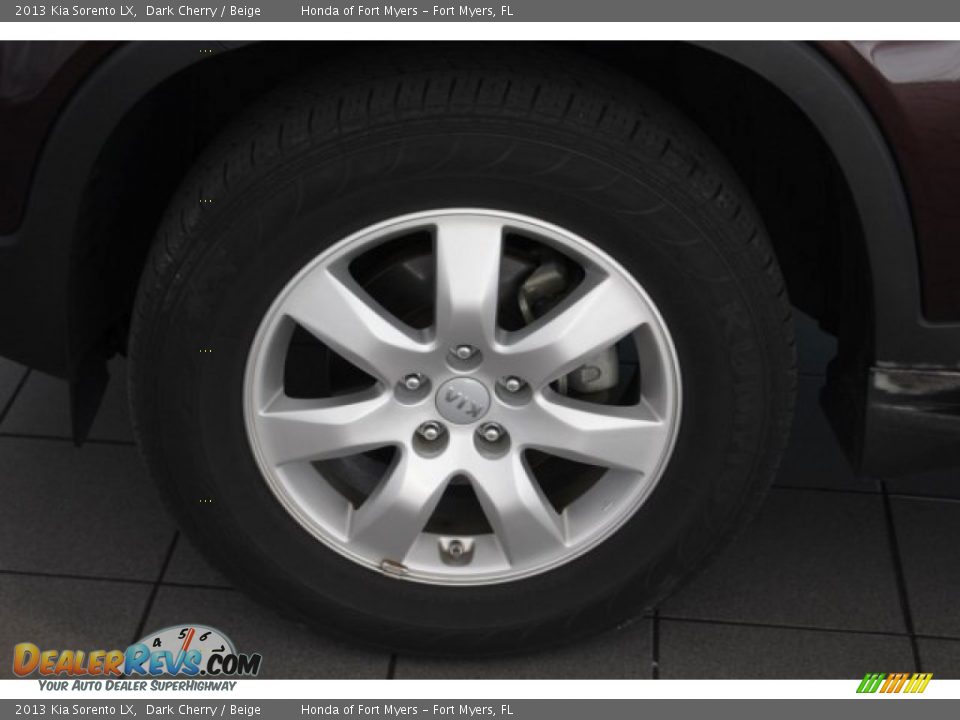 2013 Kia Sorento LX Dark Cherry / Beige Photo #12