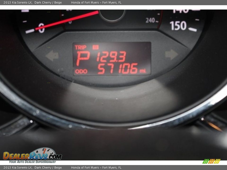 2013 Kia Sorento LX Dark Cherry / Beige Photo #23