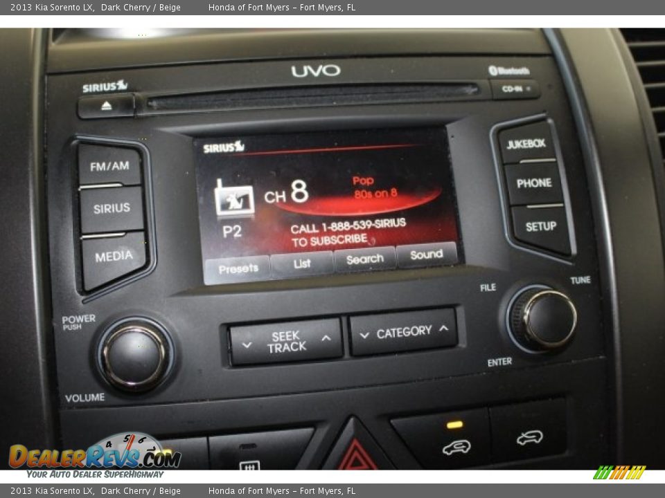 2013 Kia Sorento LX Dark Cherry / Beige Photo #25