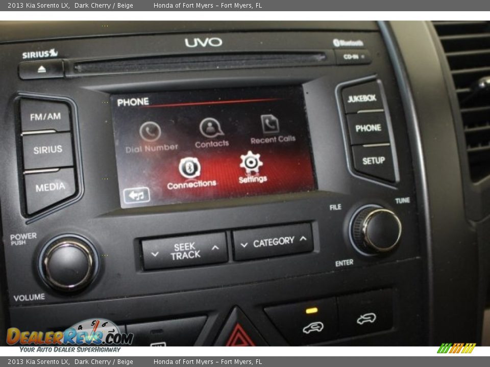 2013 Kia Sorento LX Dark Cherry / Beige Photo #26