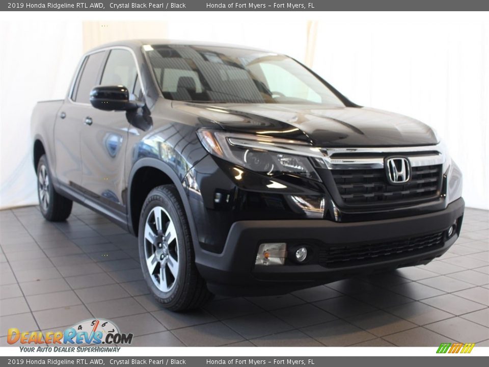 2019 Honda Ridgeline RTL AWD Crystal Black Pearl / Black Photo #2