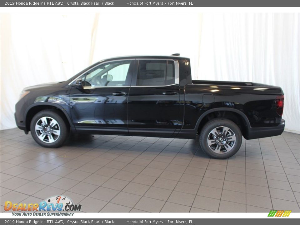 2019 Honda Ridgeline RTL AWD Crystal Black Pearl / Black Photo #5