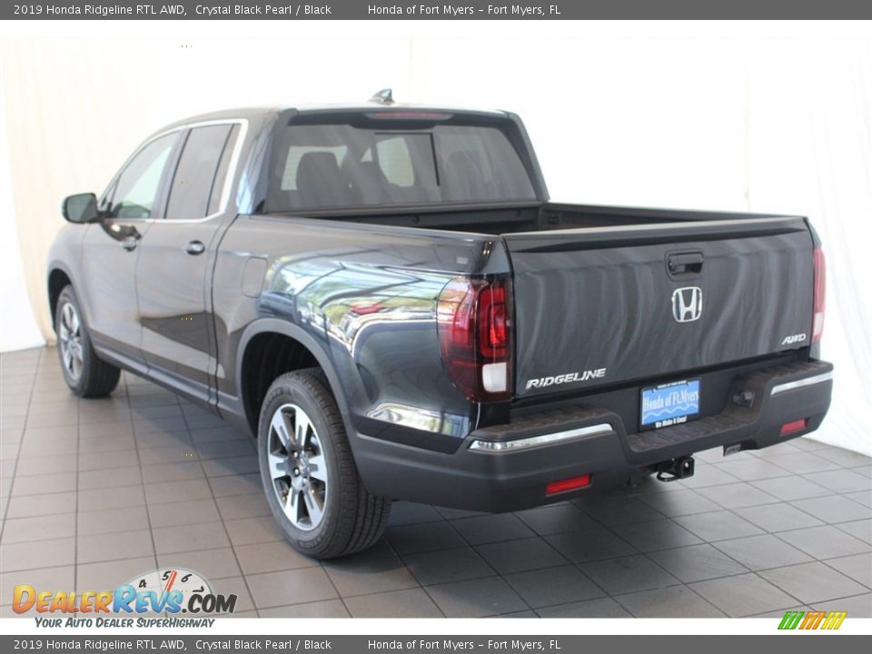 2019 Honda Ridgeline RTL AWD Crystal Black Pearl / Black Photo #7