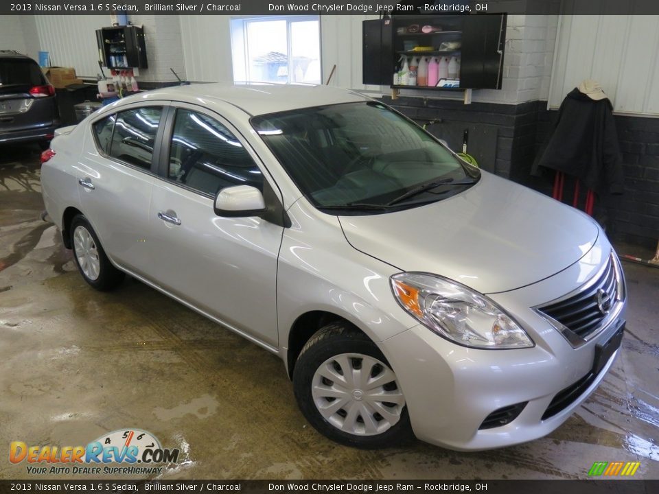 2013 Nissan Versa 1.6 S Sedan Brilliant Silver / Charcoal Photo #4