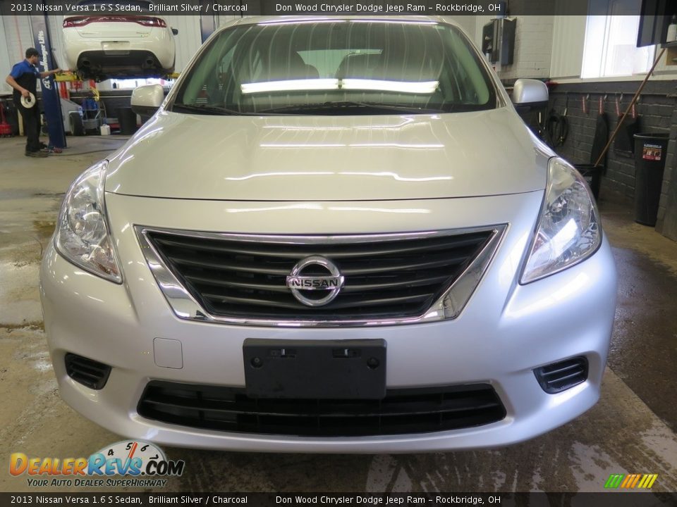 2013 Nissan Versa 1.6 S Sedan Brilliant Silver / Charcoal Photo #5