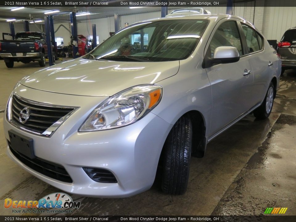 2013 Nissan Versa 1.6 S Sedan Brilliant Silver / Charcoal Photo #6