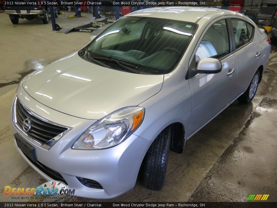 2013 Nissan Versa 1.6 S Sedan Brilliant Silver / Charcoal Photo #7